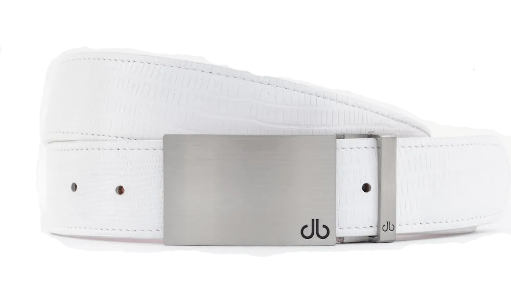 Lizard White Belts