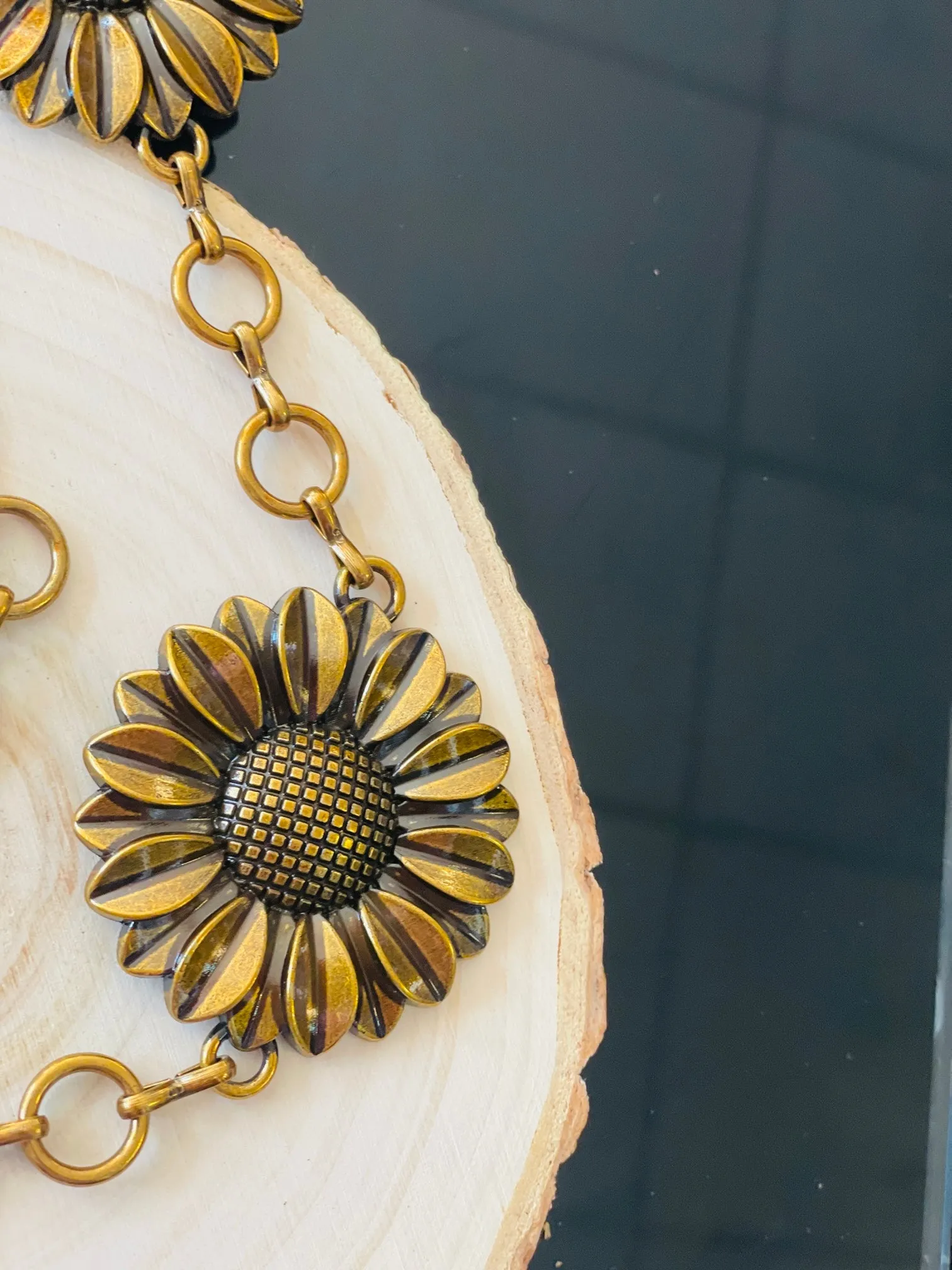 Lola Sunflower Concho Belt