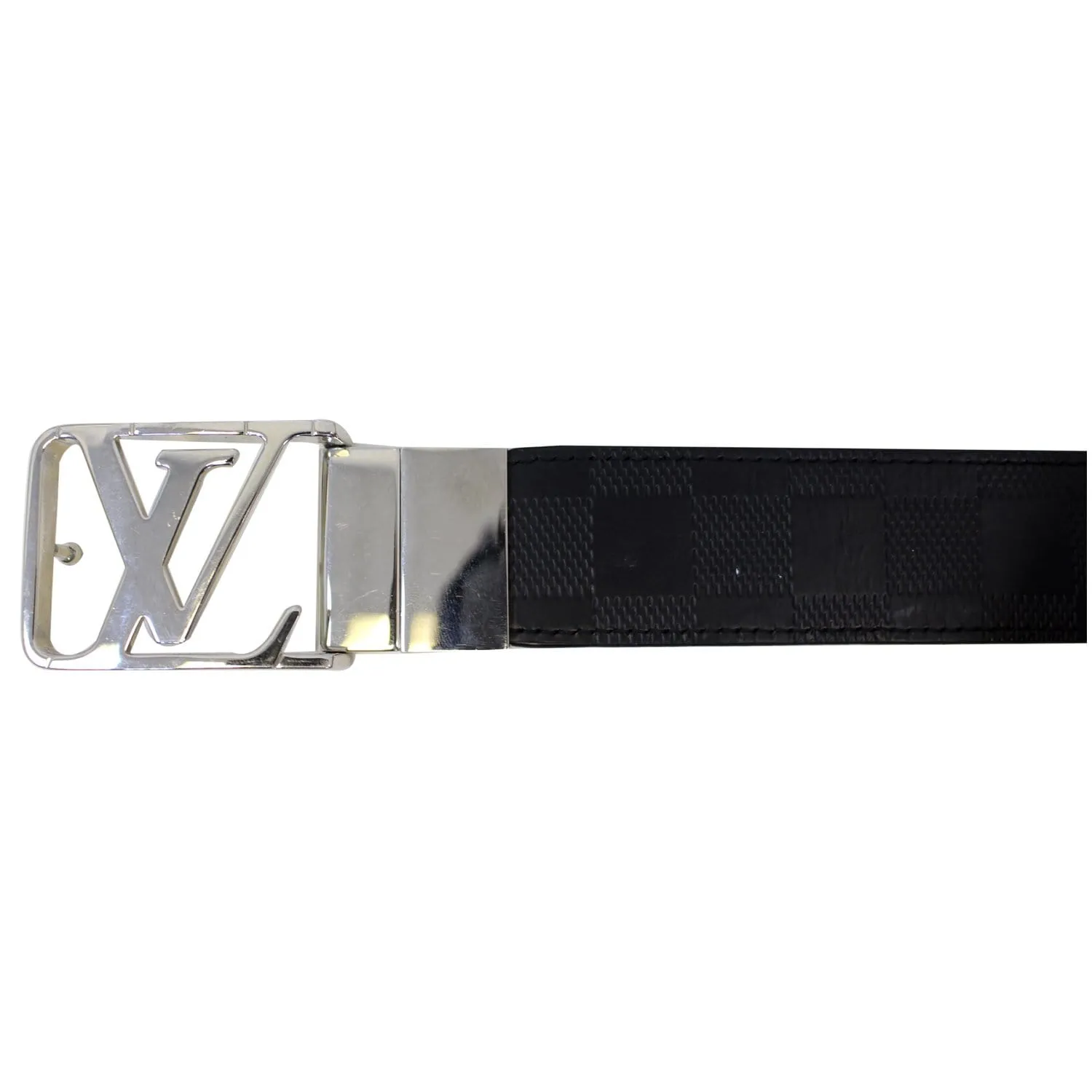 LOUIS VUITTON City Reversible Leather Belt Black 100/40