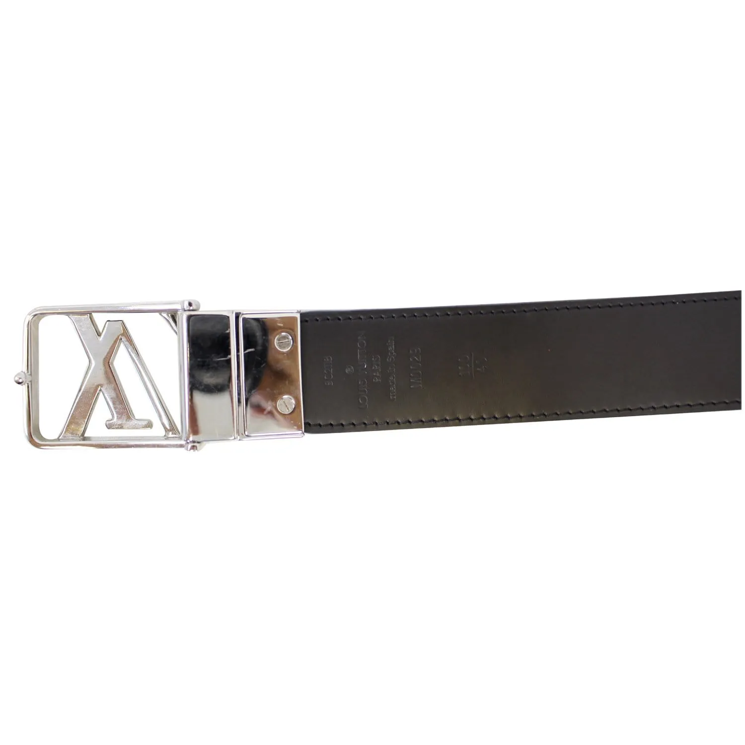 LOUIS VUITTON City Reversible Leather Belt Black 100/40