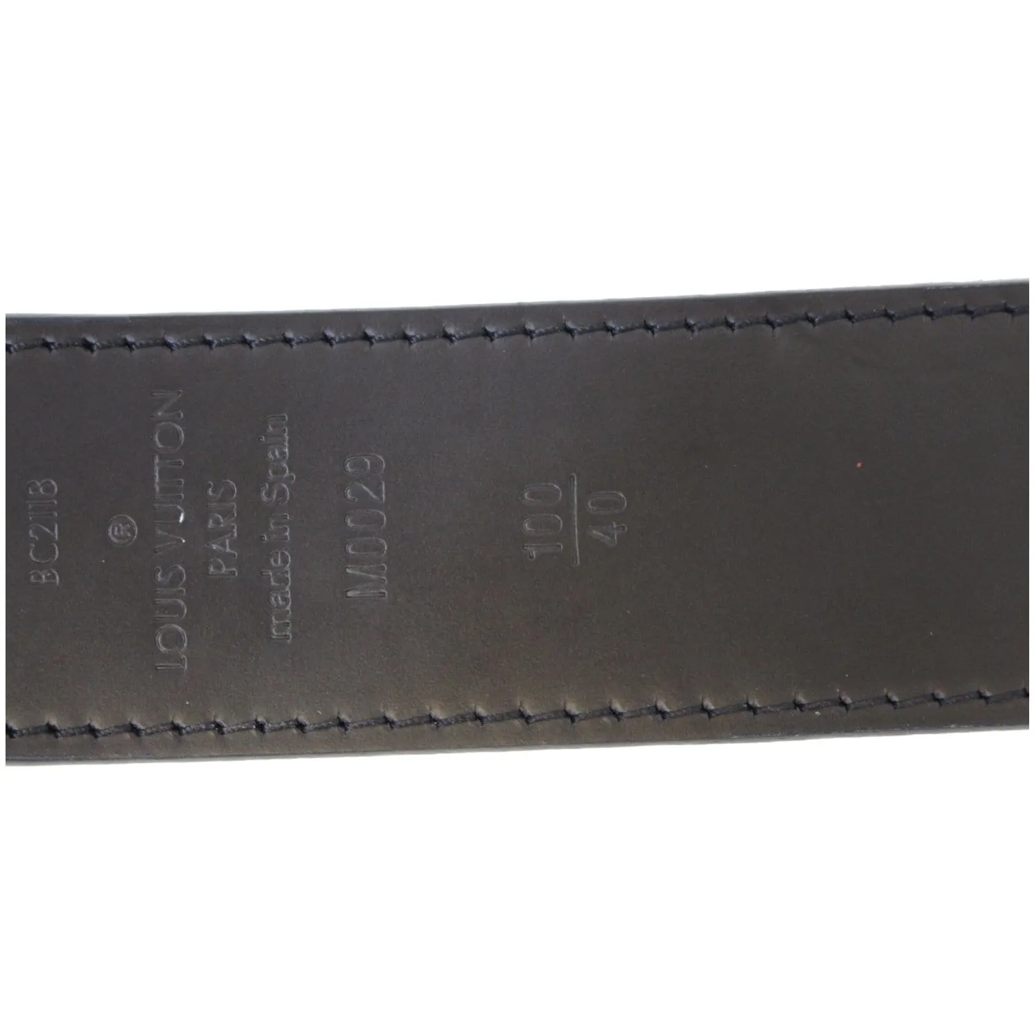 LOUIS VUITTON City Reversible Leather Belt Black 100/40