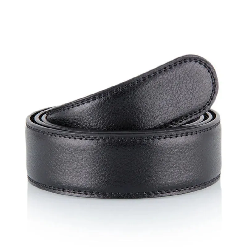 Luxury No-Buckle Leather Belt