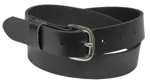 M114  1 1/4" Plain Black Belt