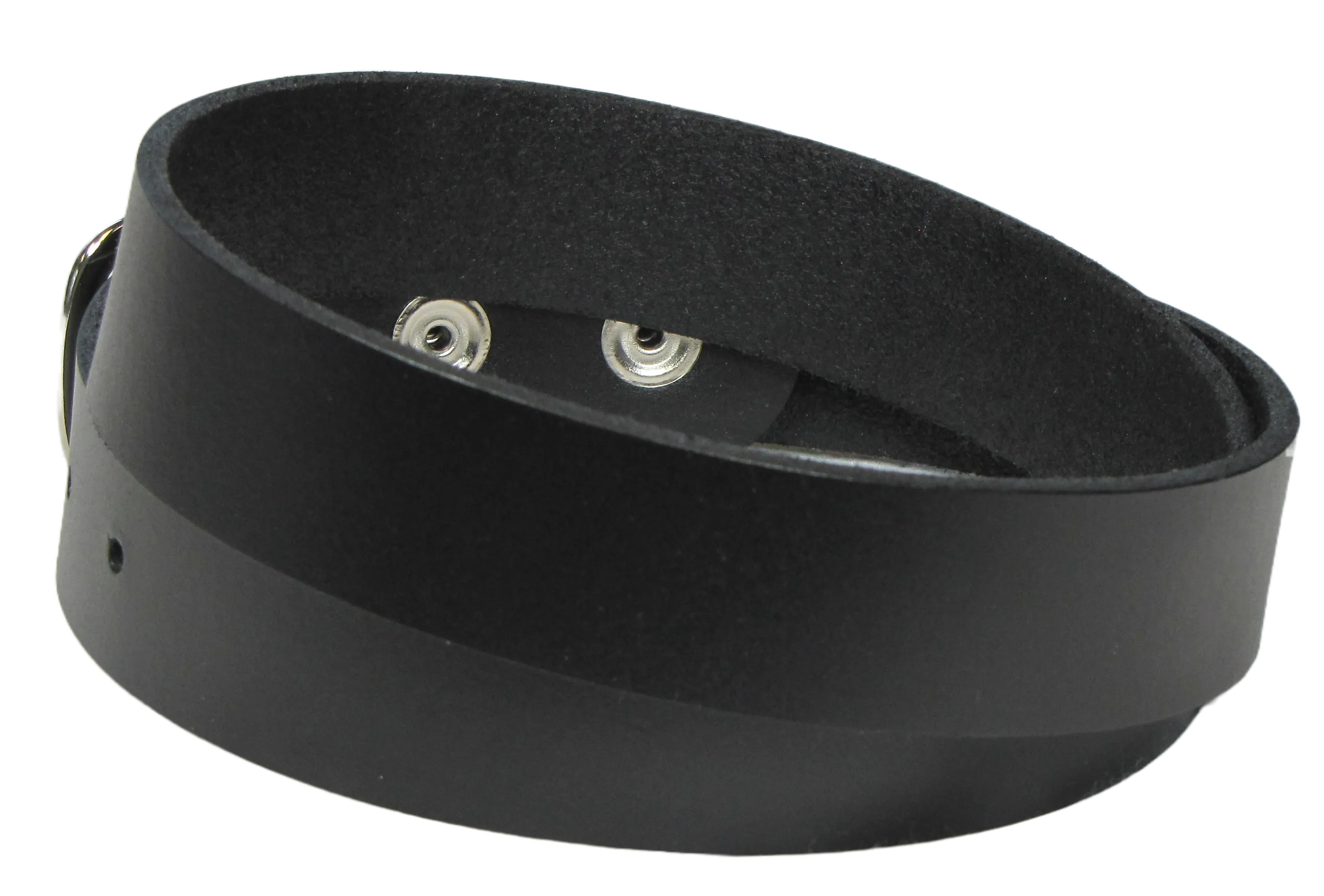 M114  1 1/4" Plain Black Belt