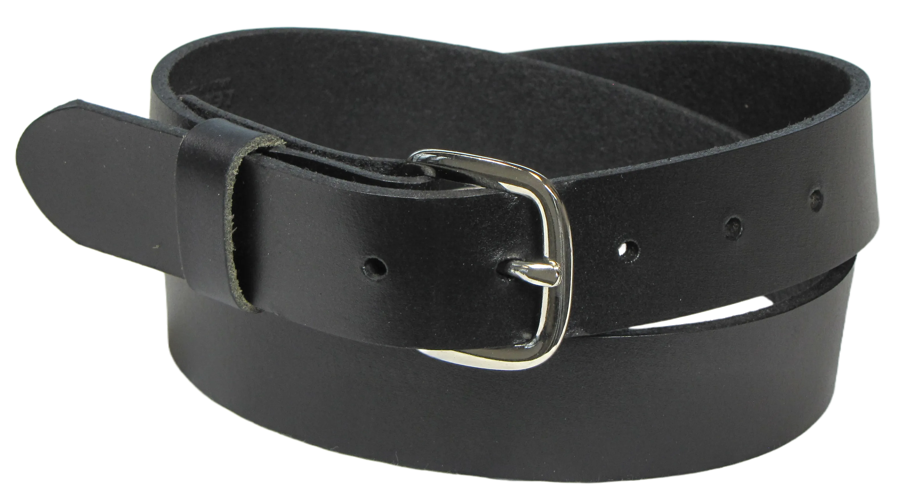 M114  1 1/4" Plain Black Belt