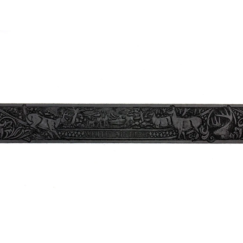 M117. 1 1/2" Belt- White Tail Deer