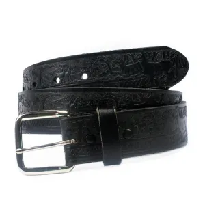 M117. 1 1/2" Belt- White Tail Deer