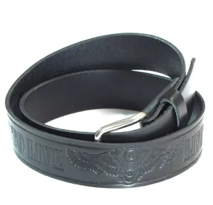 M259  1 1/2" Belt- Ride to Live/Wing