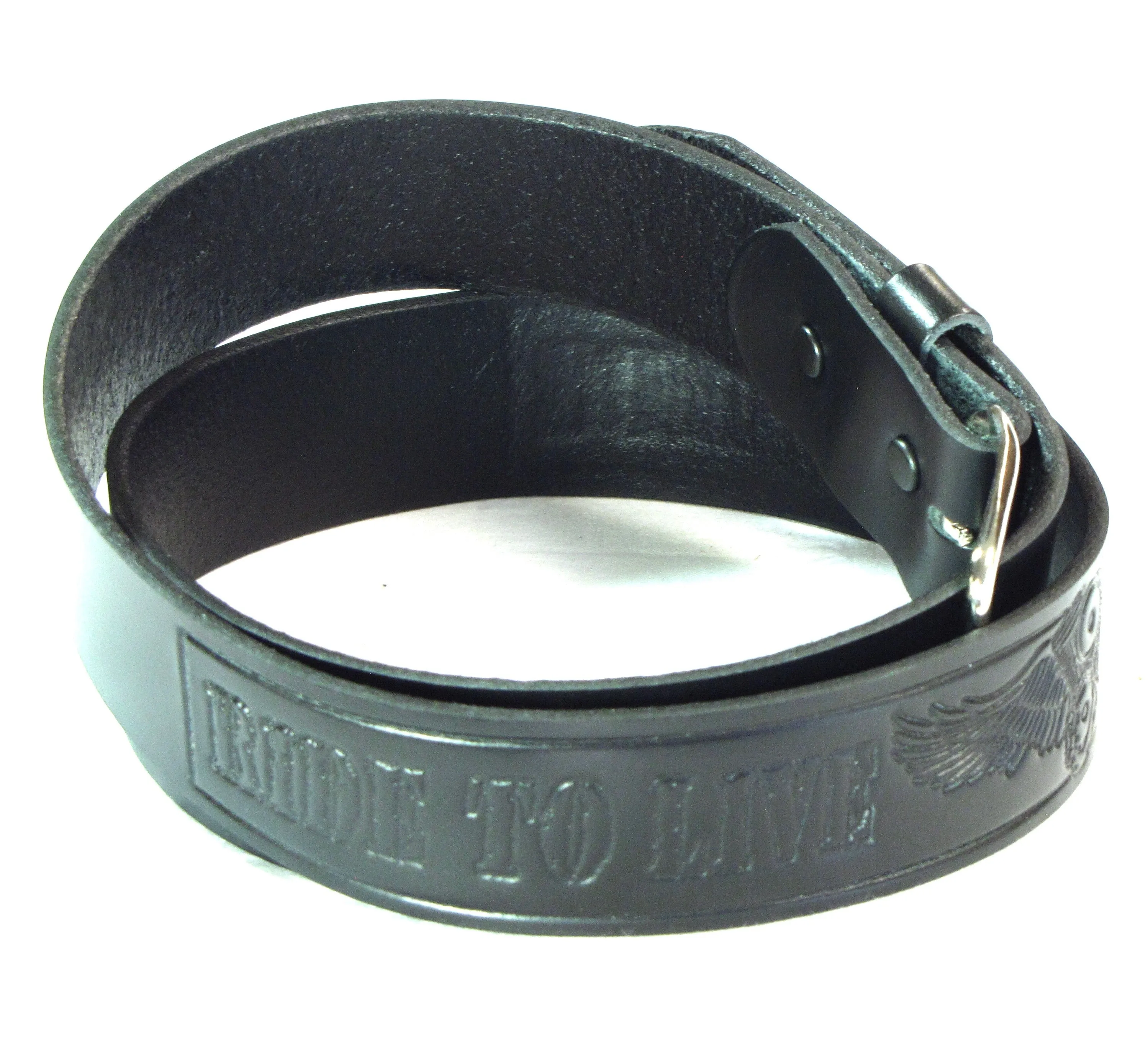 M259  1 1/2" Belt- Ride to Live/Wing