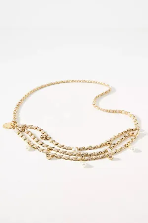 Madelyn Chain Belt - Bone Gold