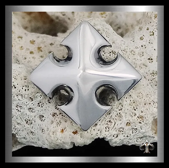 Maltese Cross Concho Sterling Silver 10.5MM
