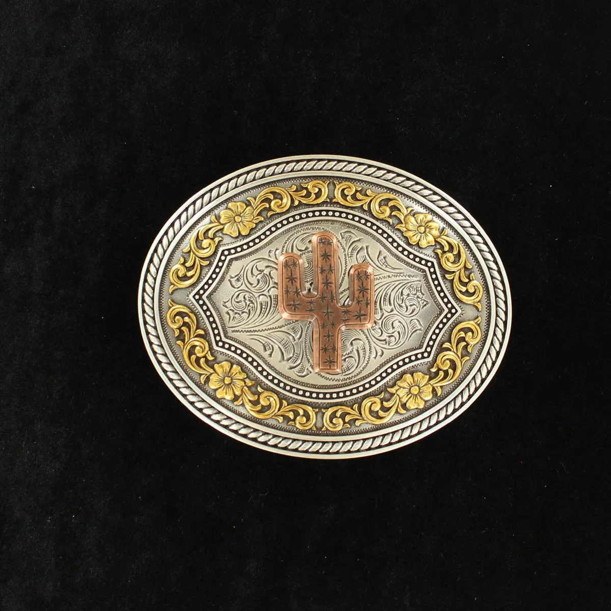 M&F Nocona Buckle Oval Cactus Buckle 37701