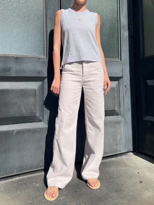 Max Pant in Washed Canvas - Fog