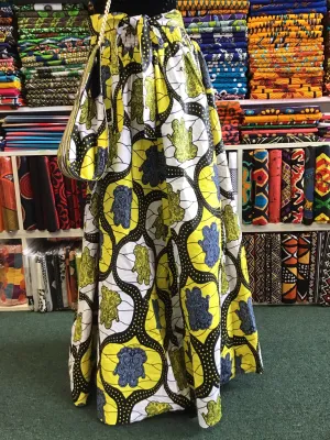 Maxi skirt-8 panel And clutch bag set