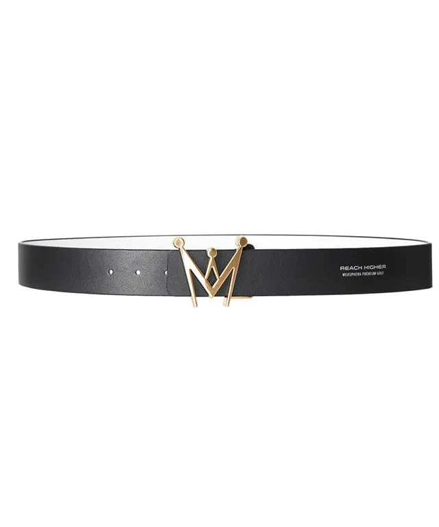 MEASPHERA CROWN REVERSIBLE BELT - GOLD