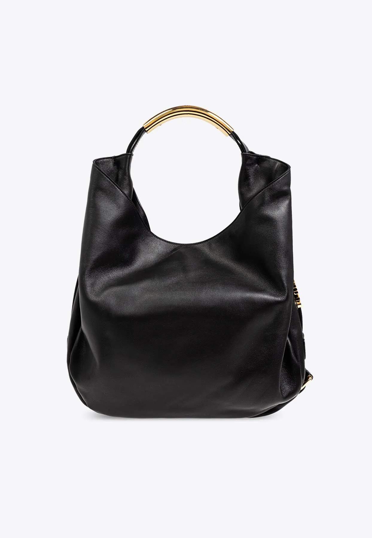 Medium Handle Me Leather Hobo Bag