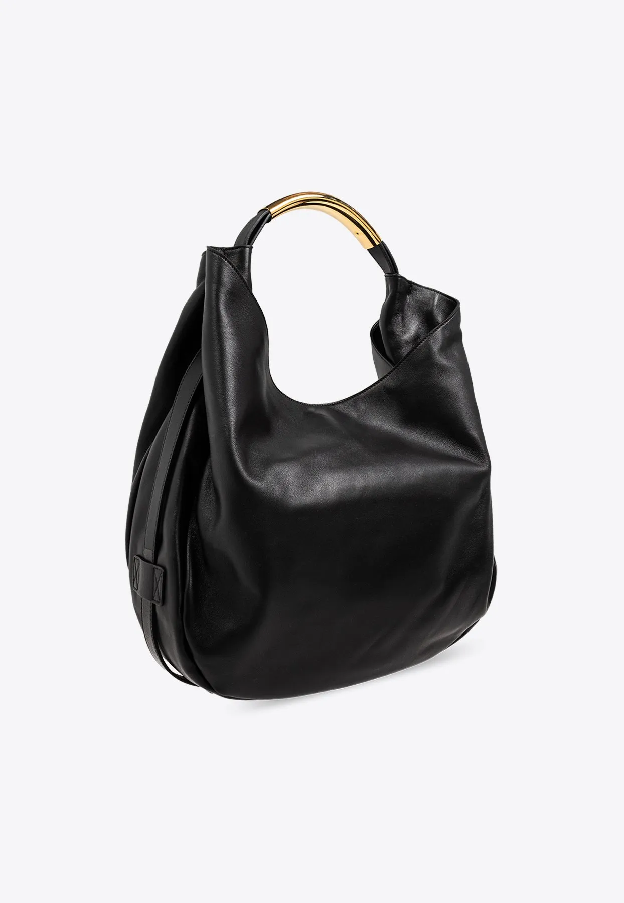Medium Handle Me Leather Hobo Bag