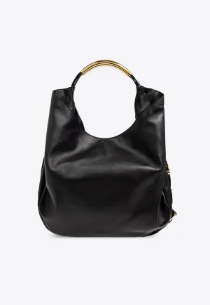 Medium Handle Me Leather Hobo Bag
