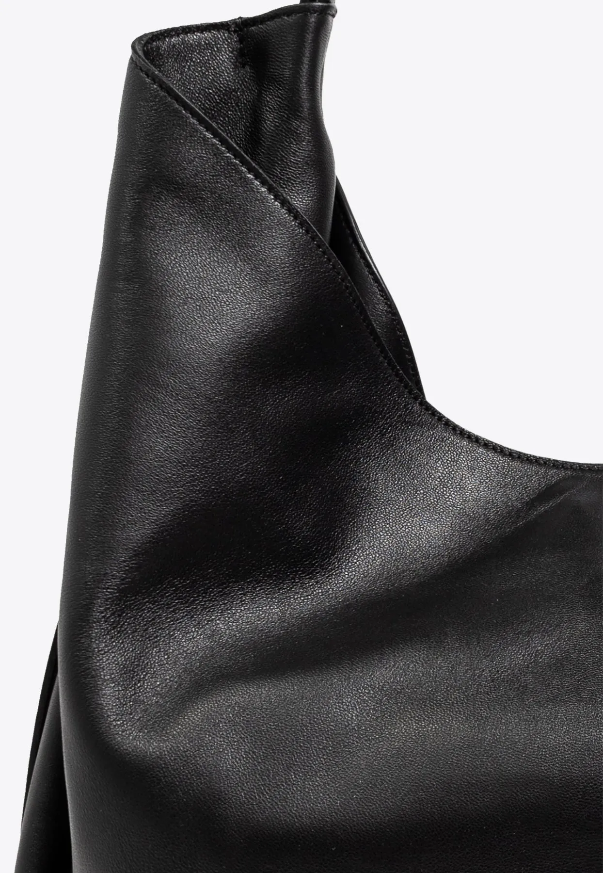 Medium Handle Me Leather Hobo Bag