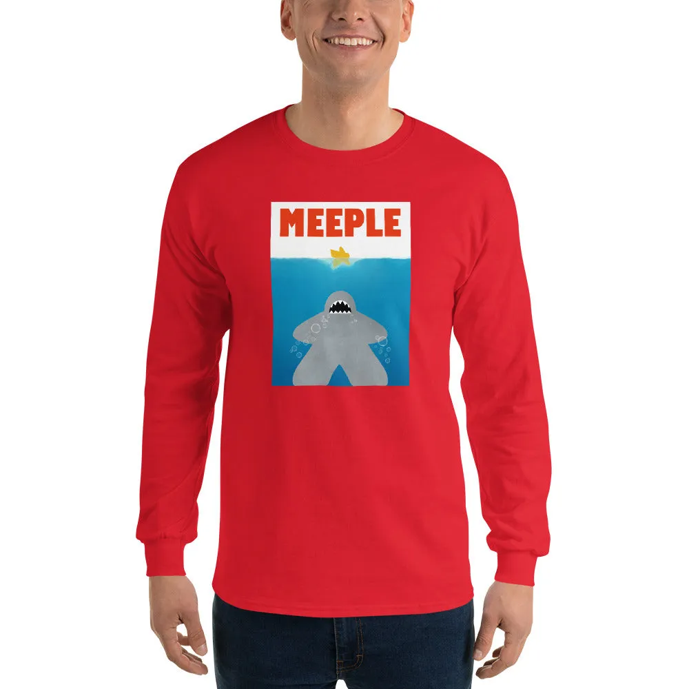Meeple Shark Attack Longsleeve T-Shirt