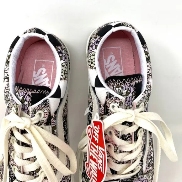 💖MEGA SALE💖VANS  OLD SKOOL Womens Casual Patchwork Floral Low   VN0A38G19FY