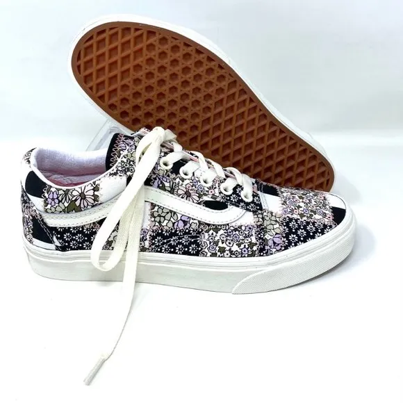 💖MEGA SALE💖VANS  OLD SKOOL Womens Casual Patchwork Floral Low   VN0A38G19FY