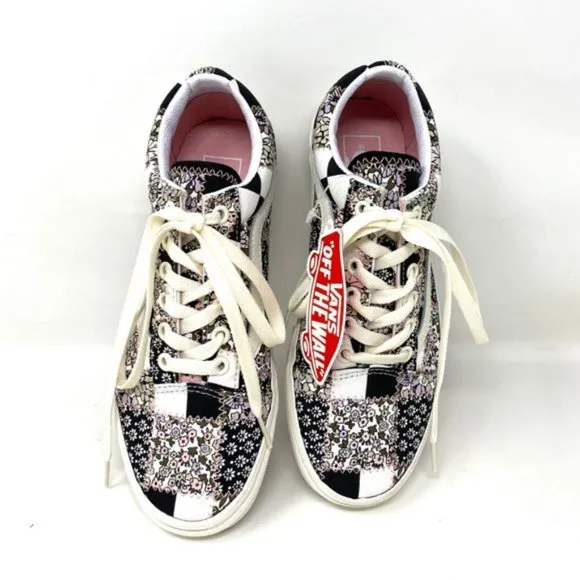 💖MEGA SALE💖VANS  OLD SKOOL Womens Casual Patchwork Floral Low   VN0A38G19FY