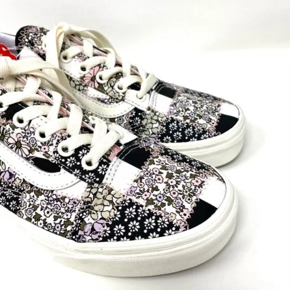 💖MEGA SALE💖VANS  OLD SKOOL Womens Casual Patchwork Floral Low   VN0A38G19FY