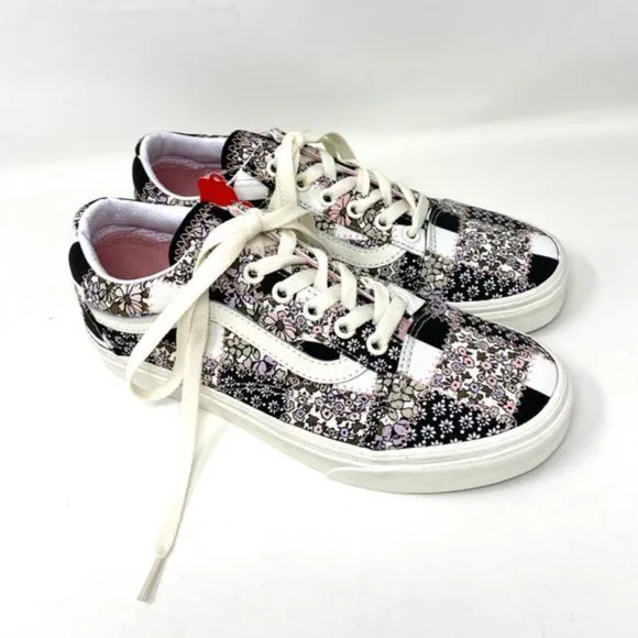 💖MEGA SALE💖VANS  OLD SKOOL Womens Casual Patchwork Floral Low   VN0A38G19FY