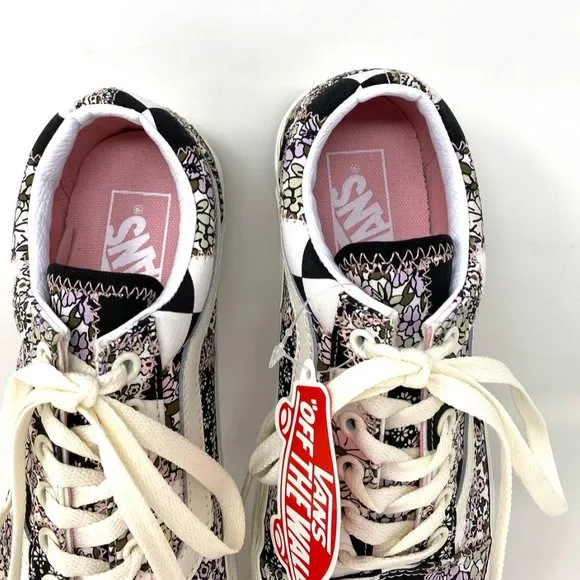 💖MEGA SALE💖VANS  OLD SKOOL Womens Casual Patchwork Floral Low   VN0A38G19FY