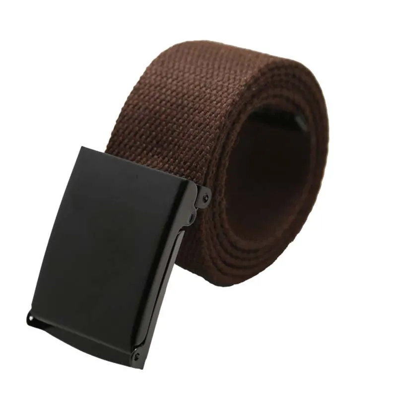 Men Belt Fashion Unisex Army Tactical Waist Belt Jeans Male Casual Luxury Canvas Webbing Waistband