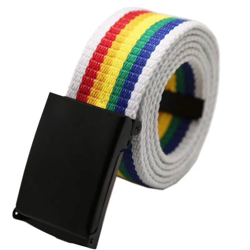 Men Belt Fashion Unisex Army Tactical Waist Belt Jeans Male Casual Luxury Canvas Webbing Waistband