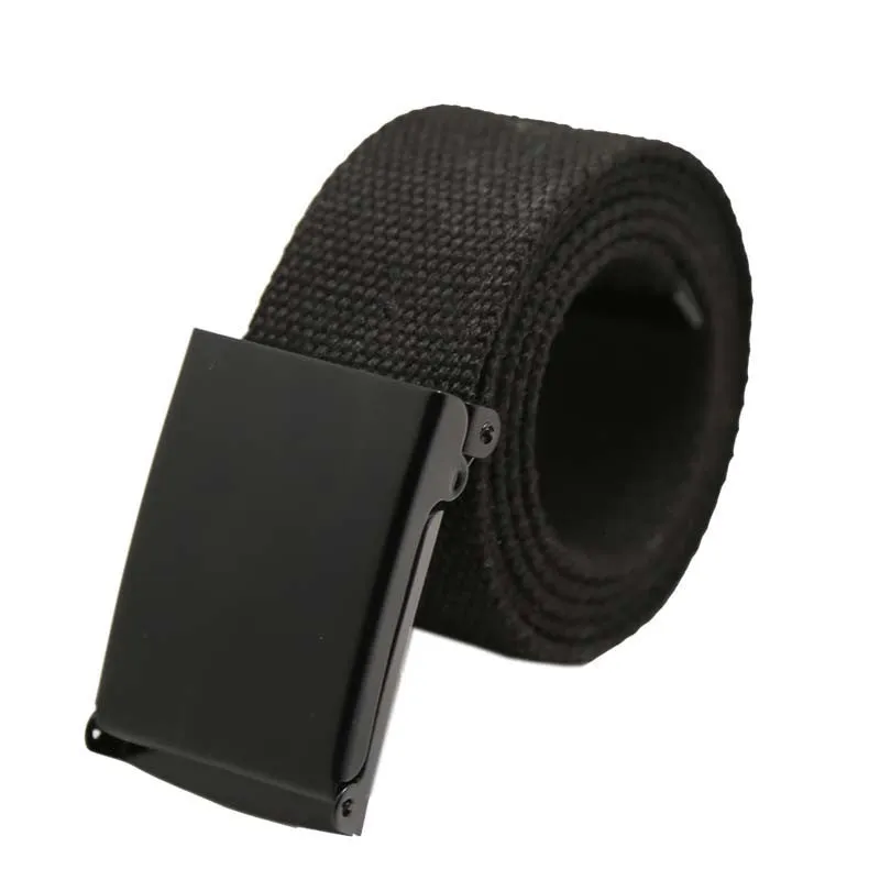 Men Belt Fashion Unisex Army Tactical Waist Belt Jeans Male Casual Luxury Canvas Webbing Waistband