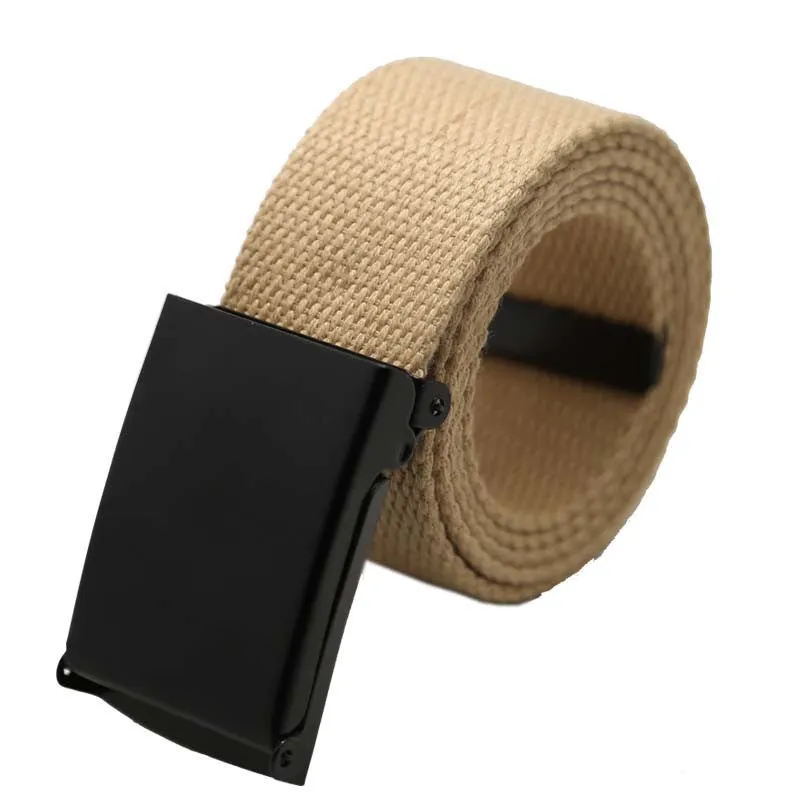 Men Belt Fashion Unisex Army Tactical Waist Belt Jeans Male Casual Luxury Canvas Webbing Waistband