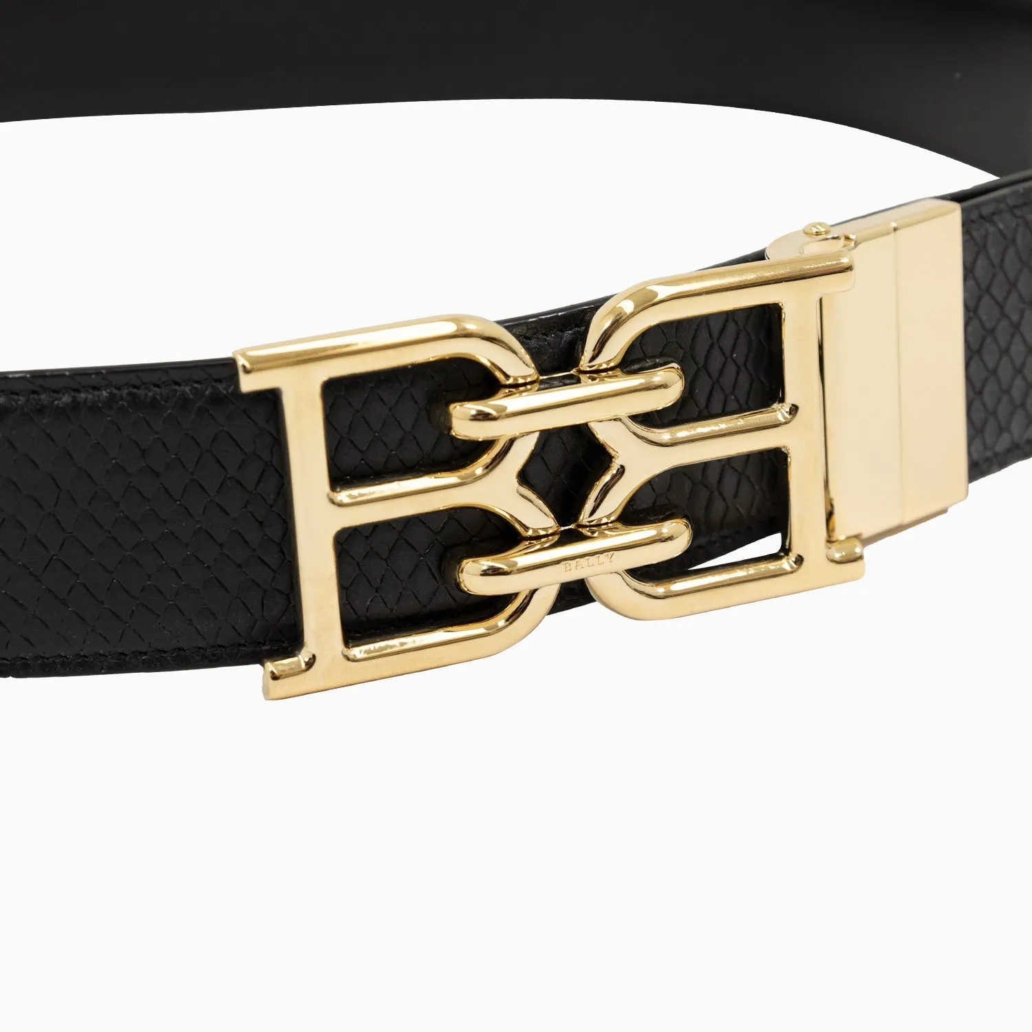 Men's Adjustable Reversible Embossed Leather Belt
