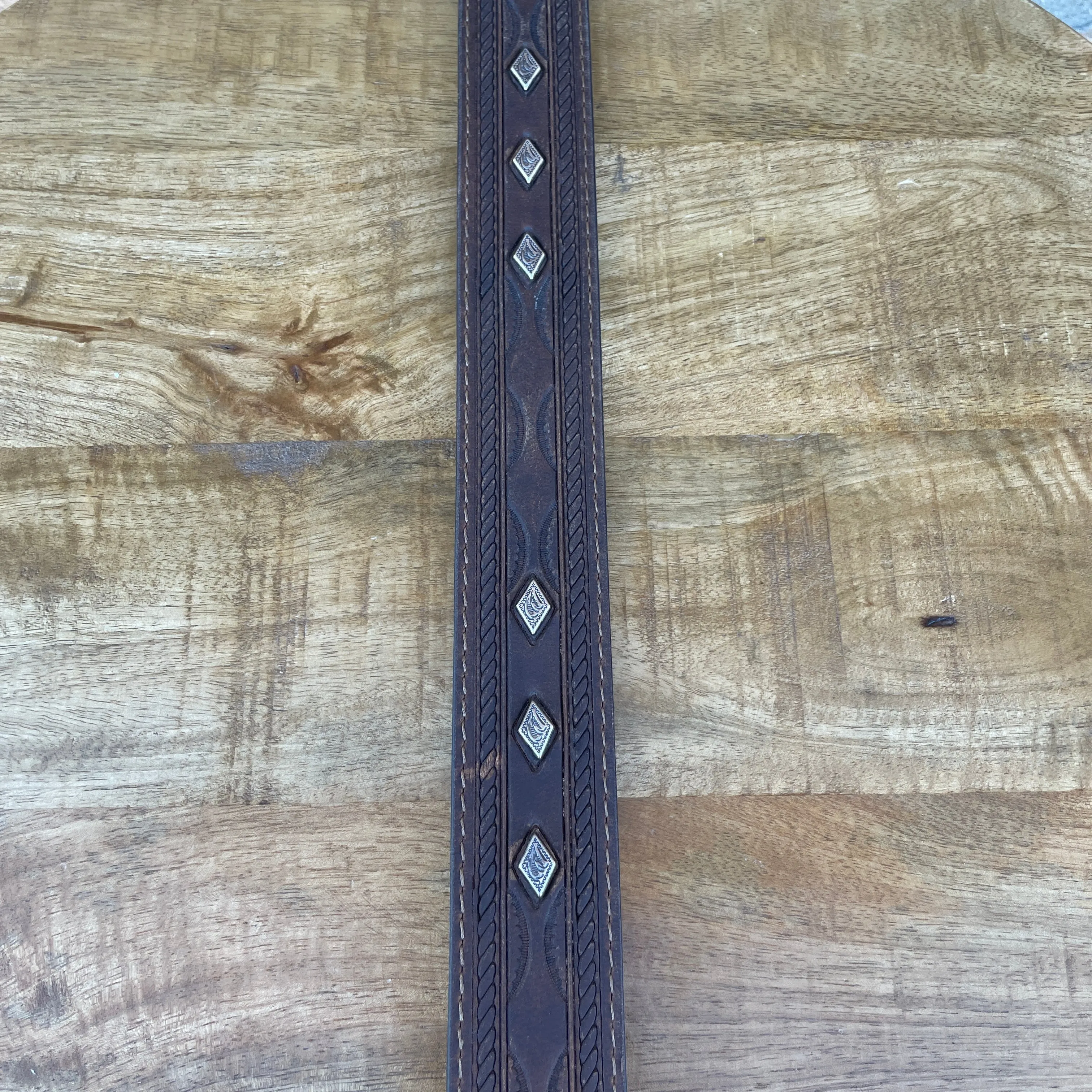 Men’s Ariat Brown Concho Belt