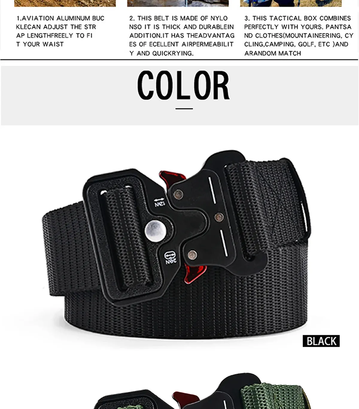 Men's Belt Outdoor