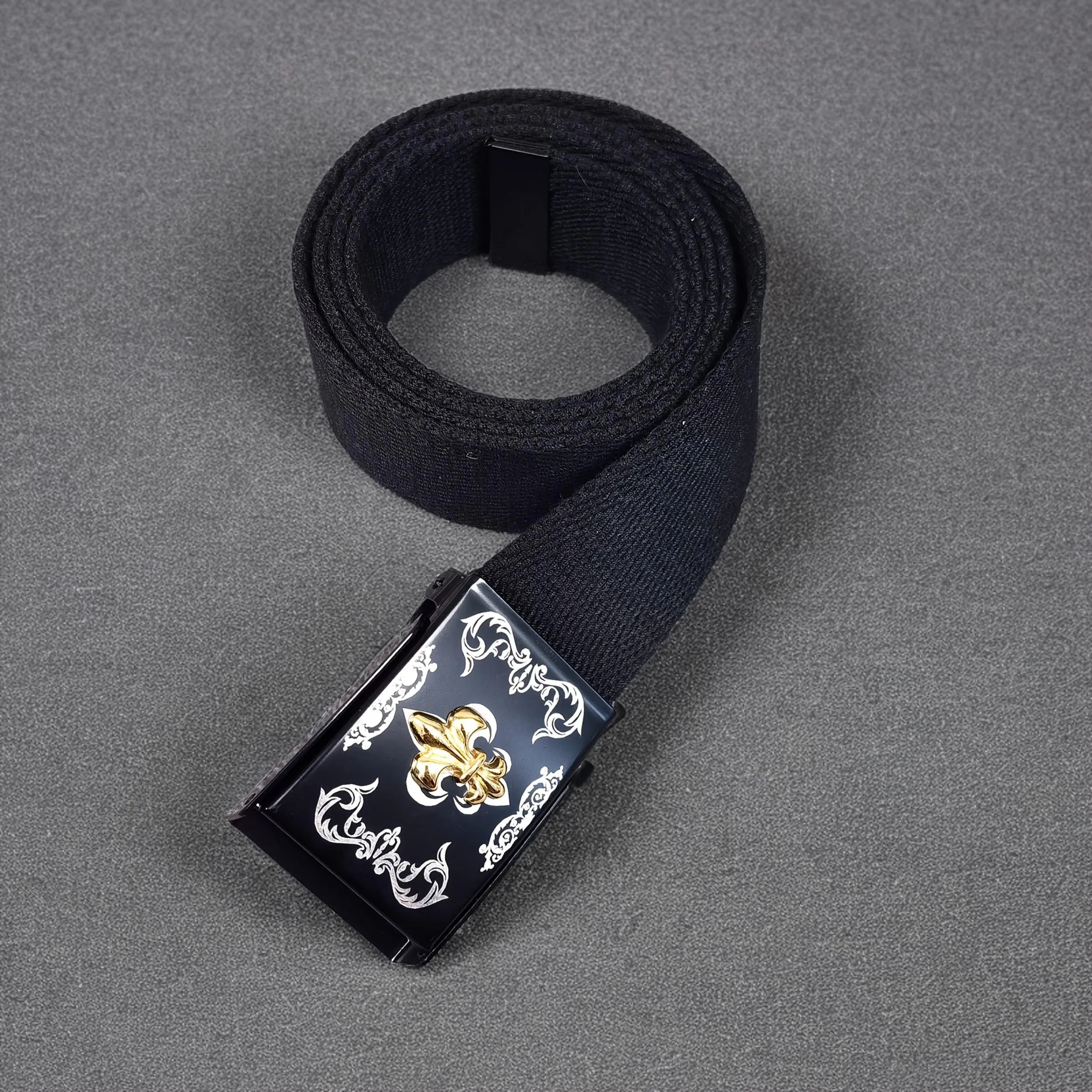 Men'S Casual Canvas Strap Iron Buckle Jeans Pants Belts