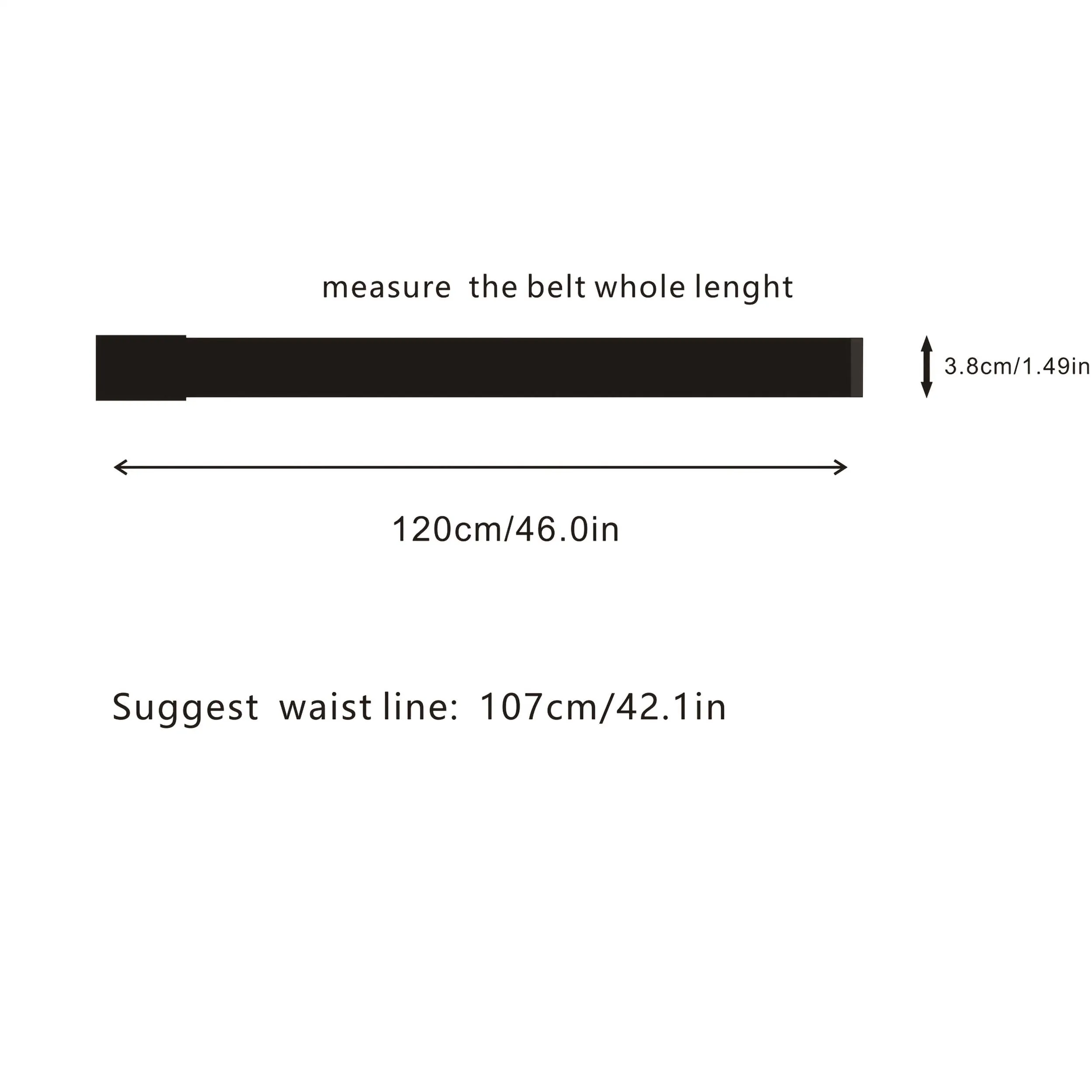 Men'S Casual Canvas Strap Iron Buckle Jeans Pants Belts