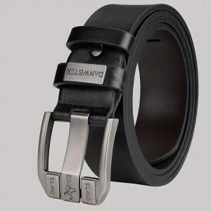 Men's Denim Style Casual Belts with Alloy Buckle