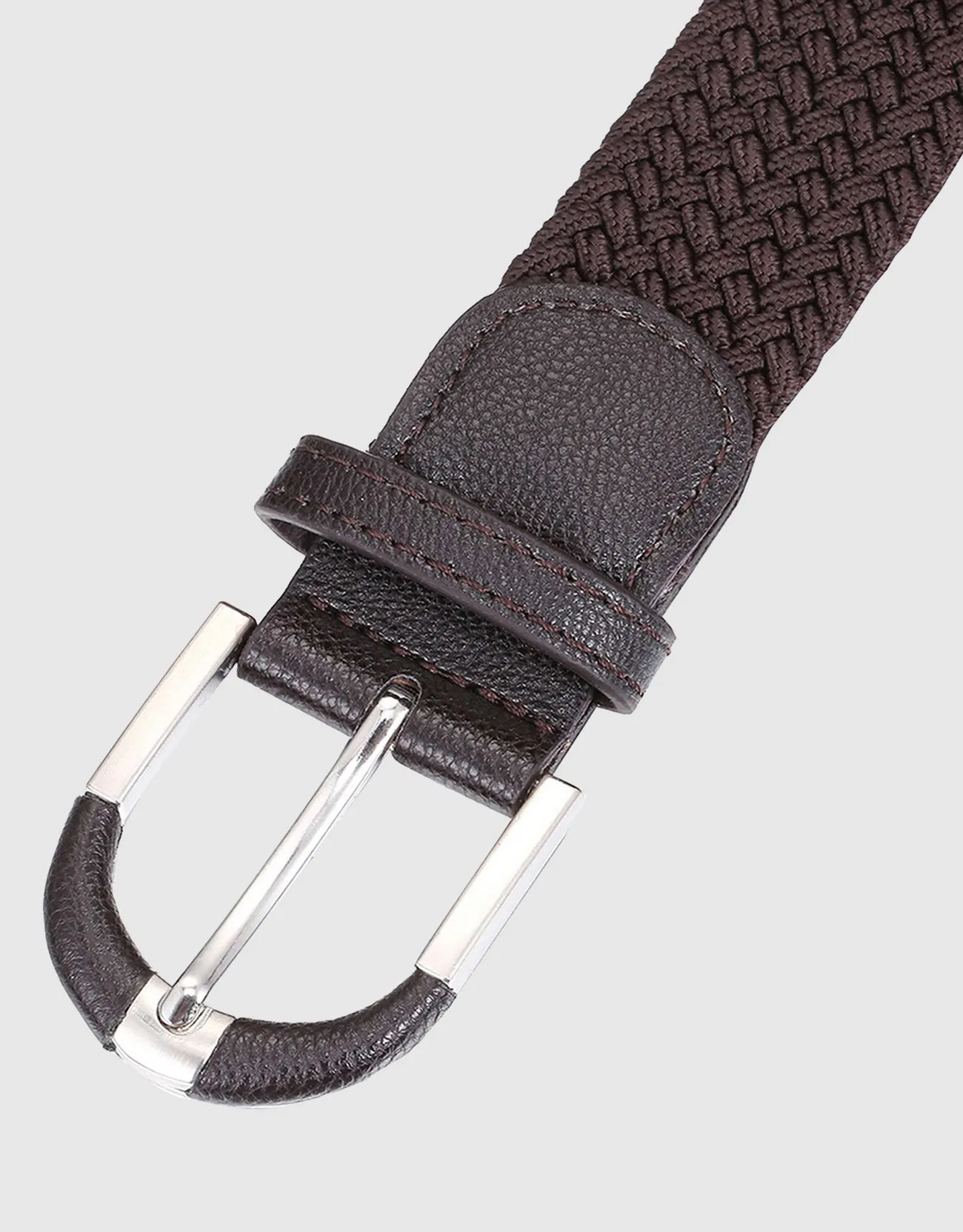 Men's Hopsack Weave 2- Pack Elastic Belt