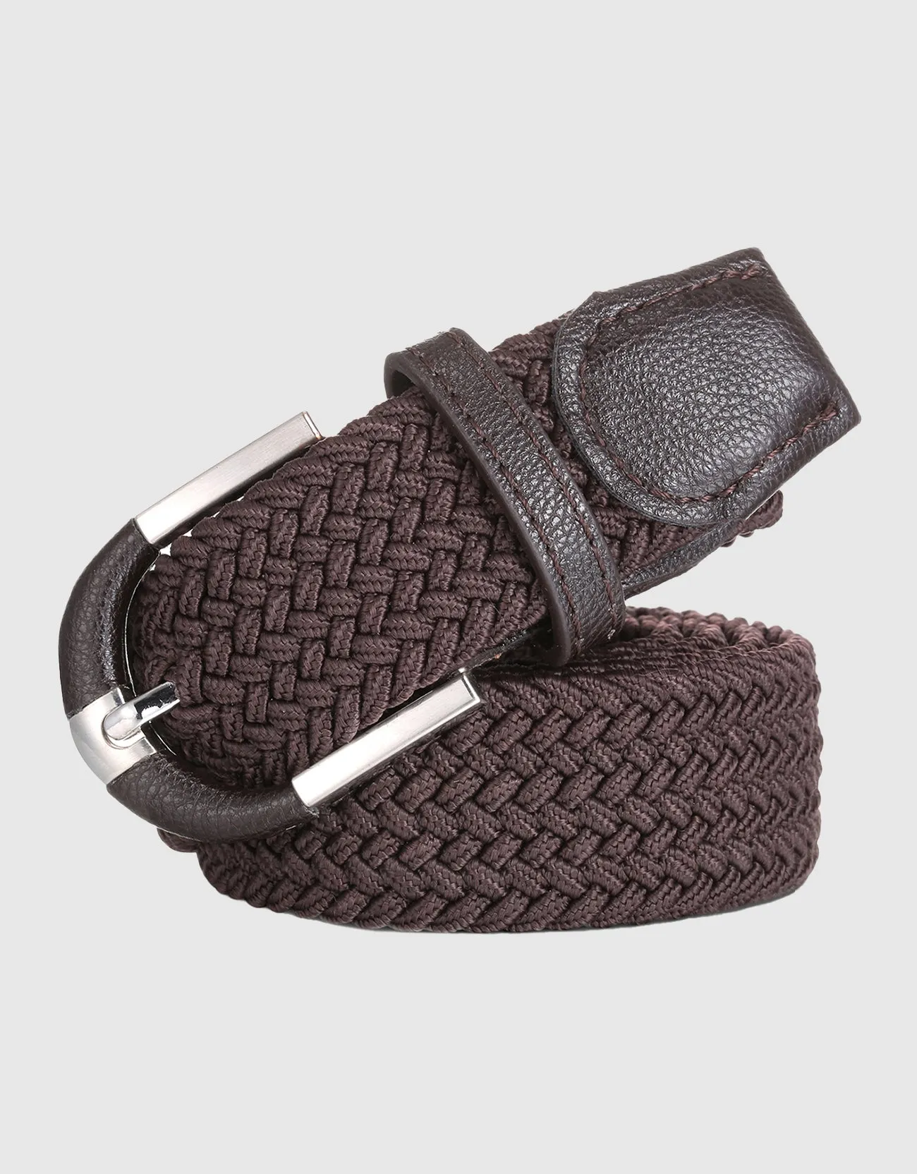 Men's Hopsack Weave 2- Pack Elastic Belt