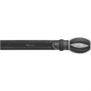 Men’s Los Altos Stingray Single Stone Laser Design Belt