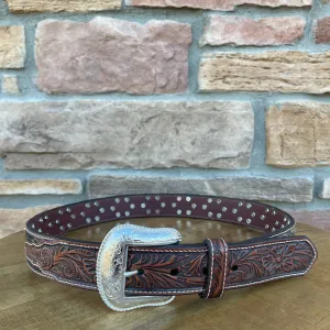 Men’s Nocona Cow Hide Concho Belt