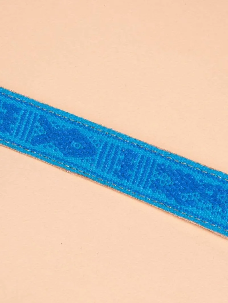 Men's Oaxacan Embroidered Leather Belt
