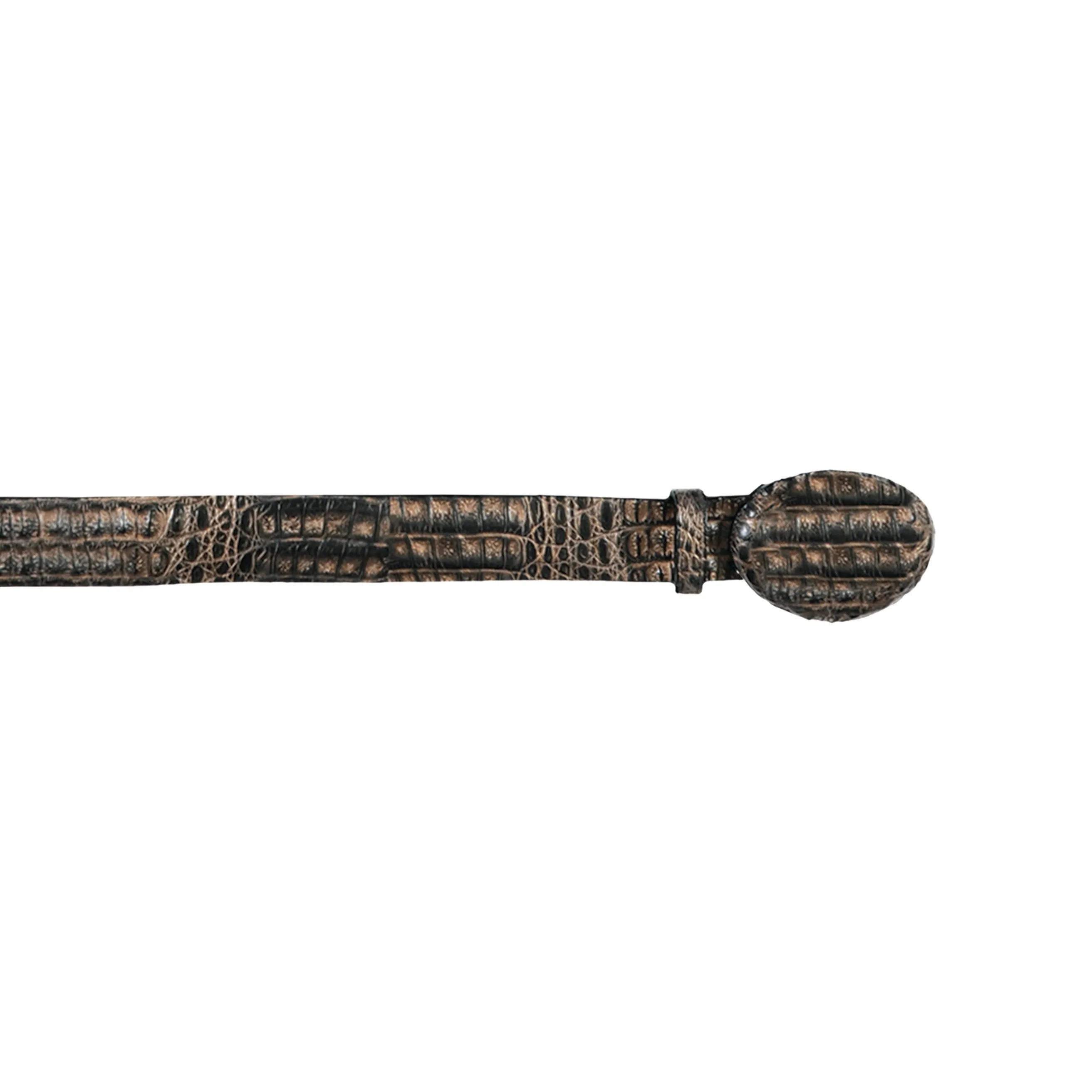 Men's Wild West Caiman Belly Belt