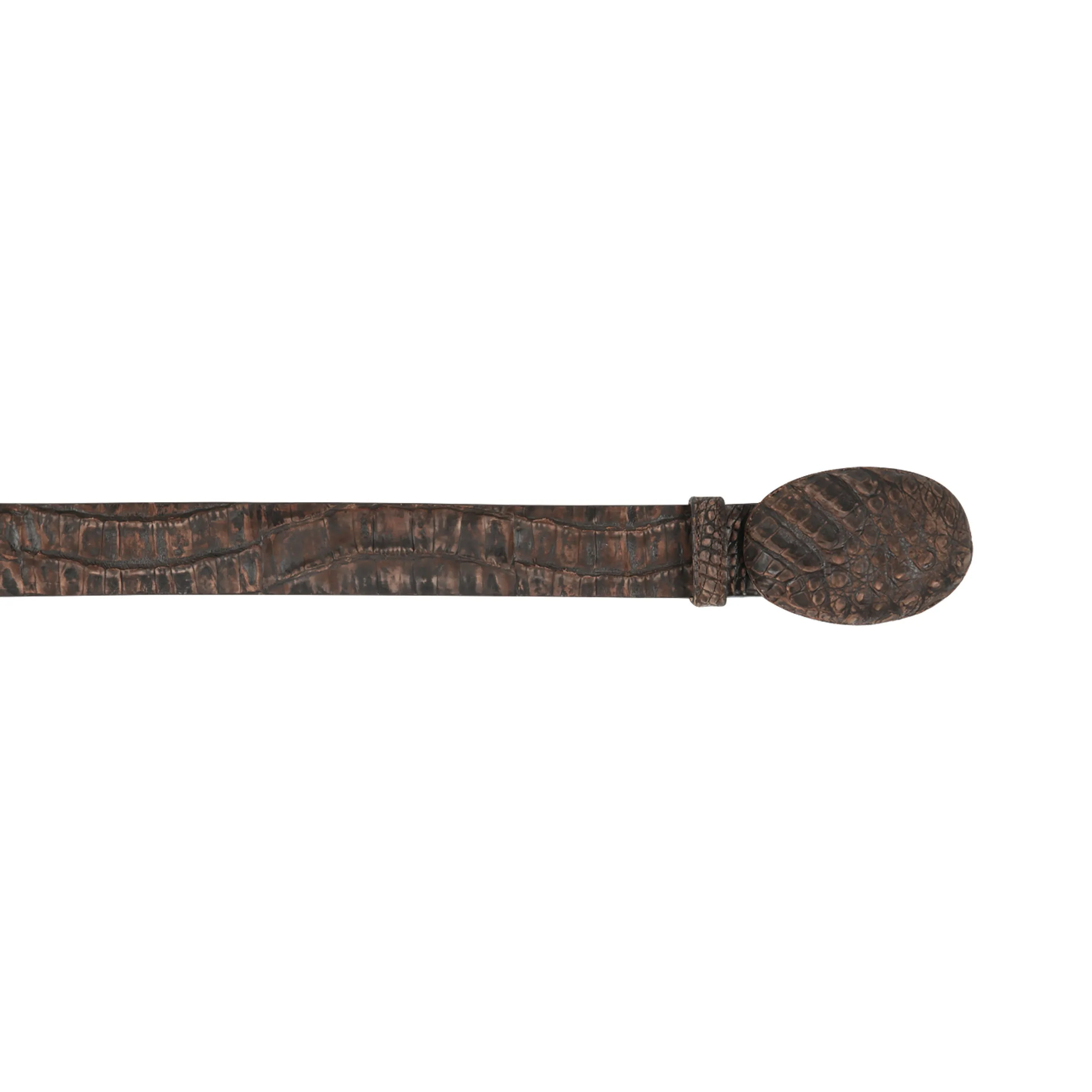 Men's Wild West Caiman Belly Belt