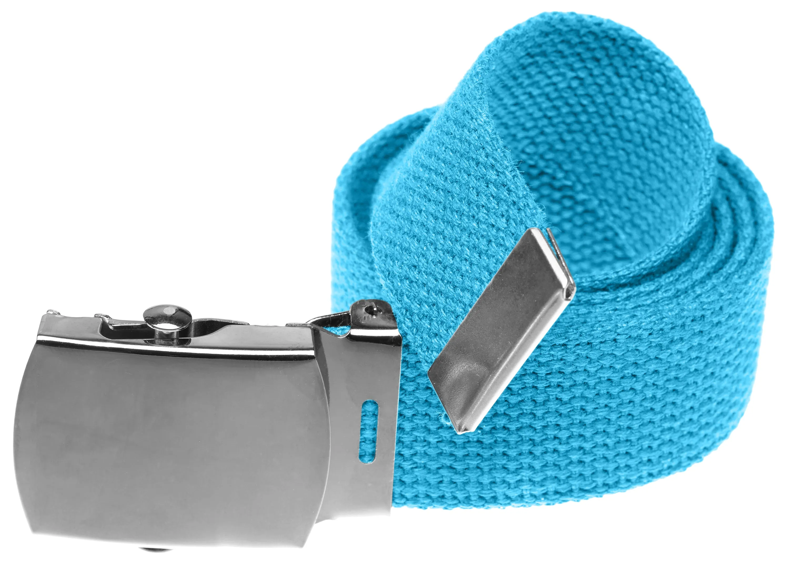 Military Style Web Belt with Silver Buckle- 24 Colors!