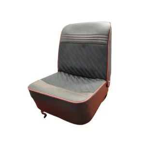 MINI COOPER LIGHTNING CLOTH FRONT SEAT COVERS WITH HORIZONTAL STITCH DESIGN