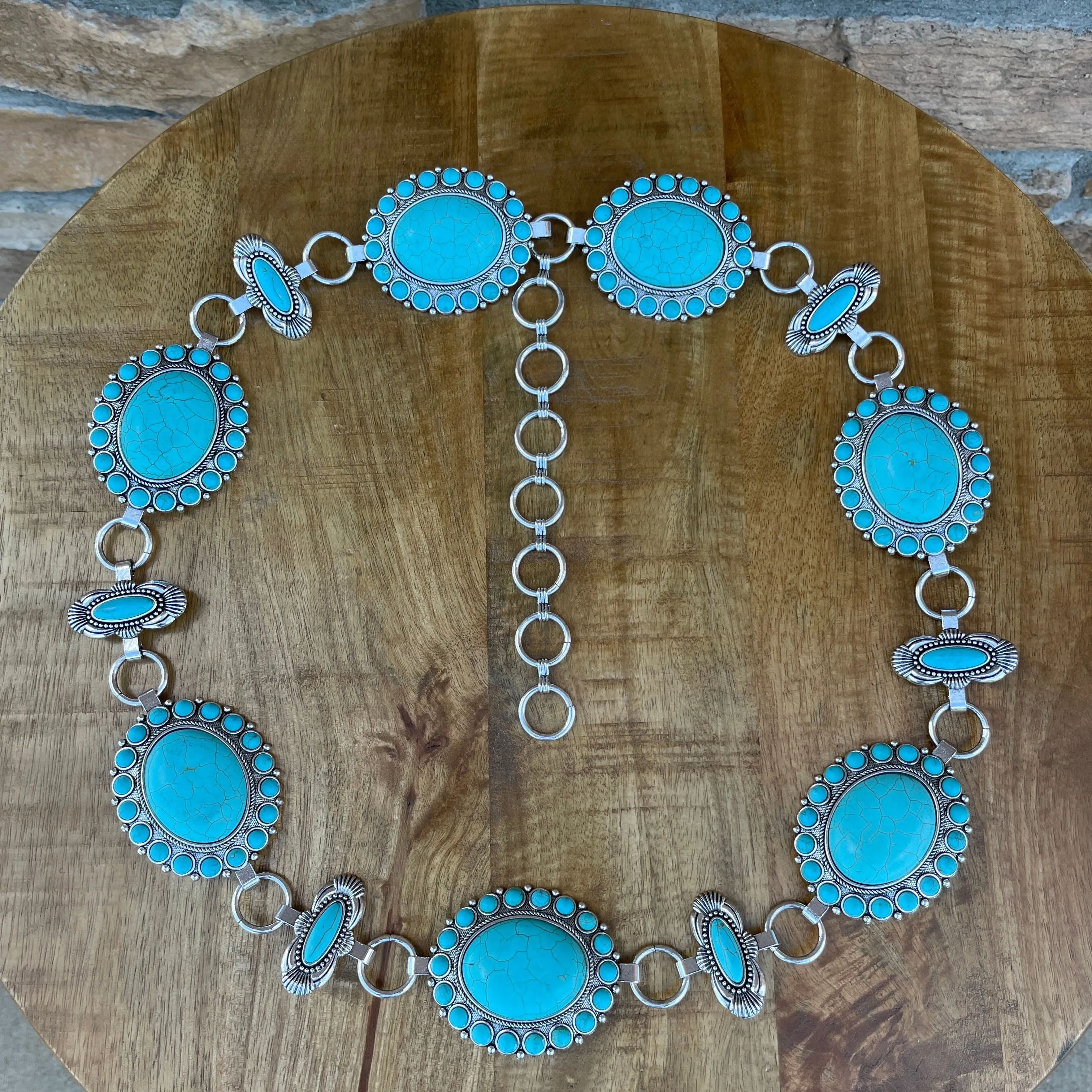 Mirna Turquoise Concho Belt